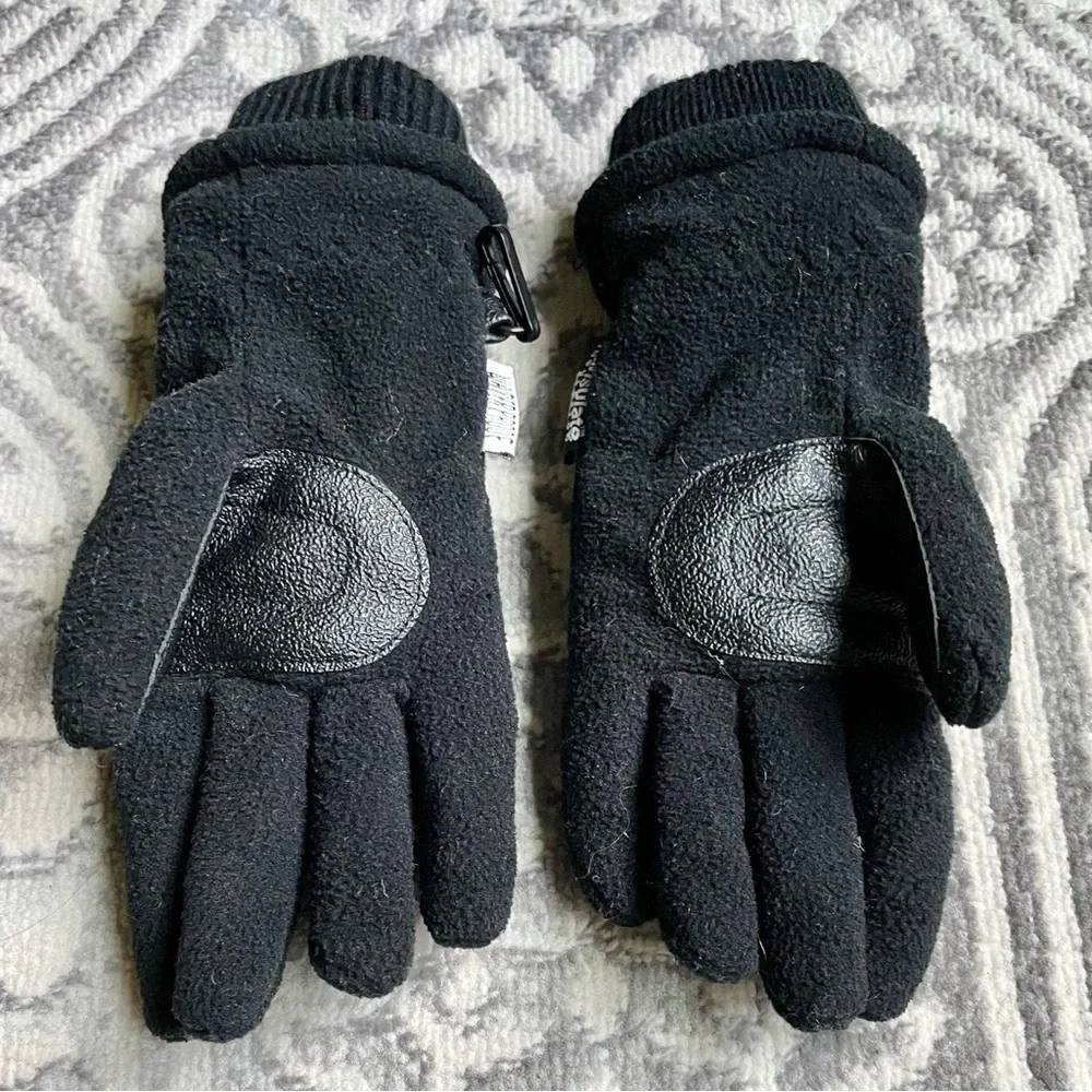 Gloves Black Thinsulate Insulated Waterproof fleece youth S